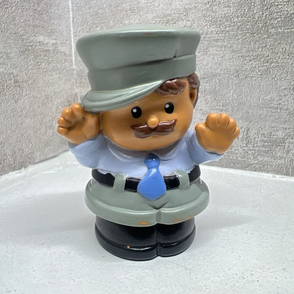 Fisher Price Little People Hispanic Police Officer Bus Driver Crossing Guard '98